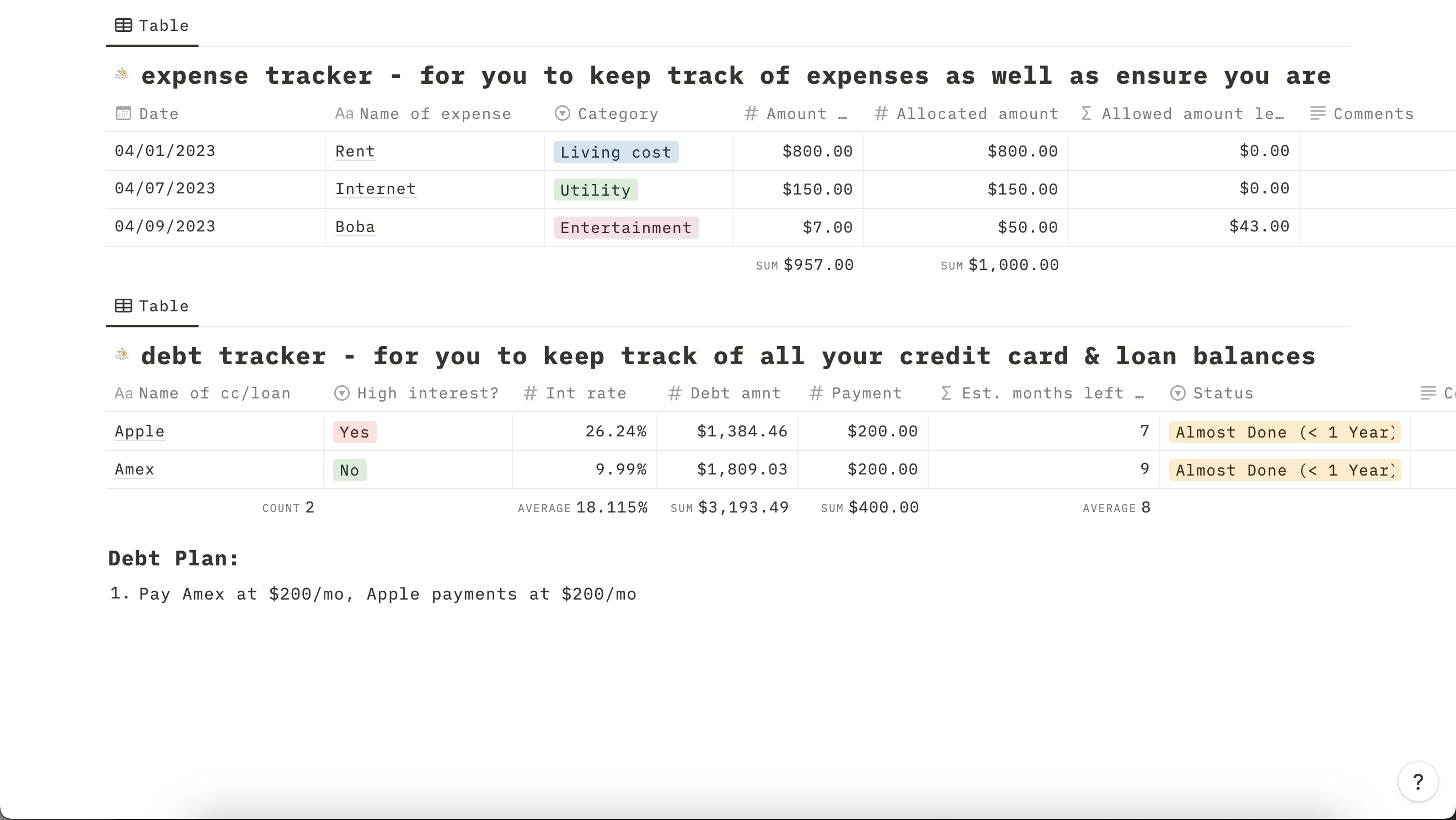 Finance Tracker gallery image