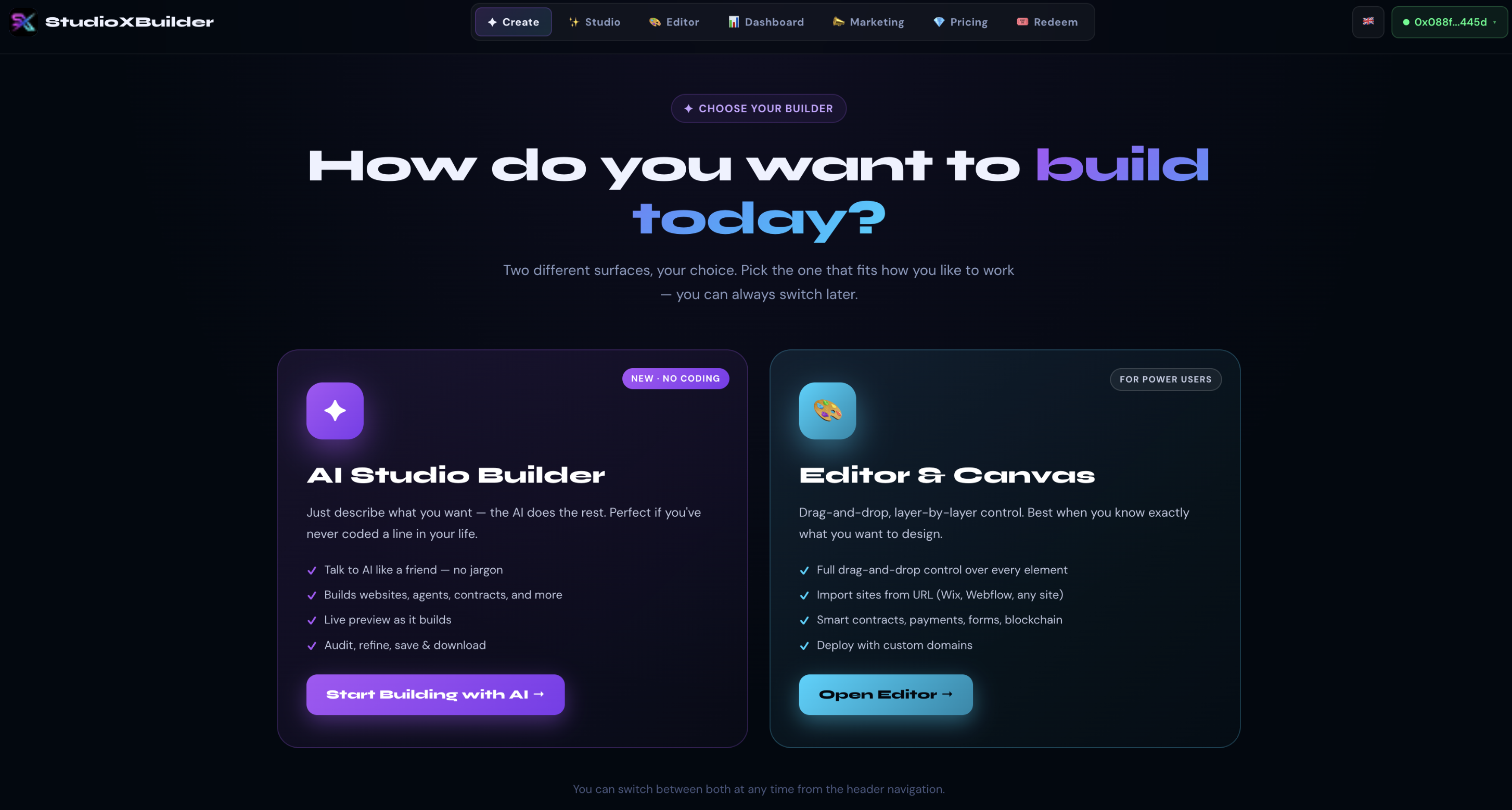 StudioXBuilder gallery image