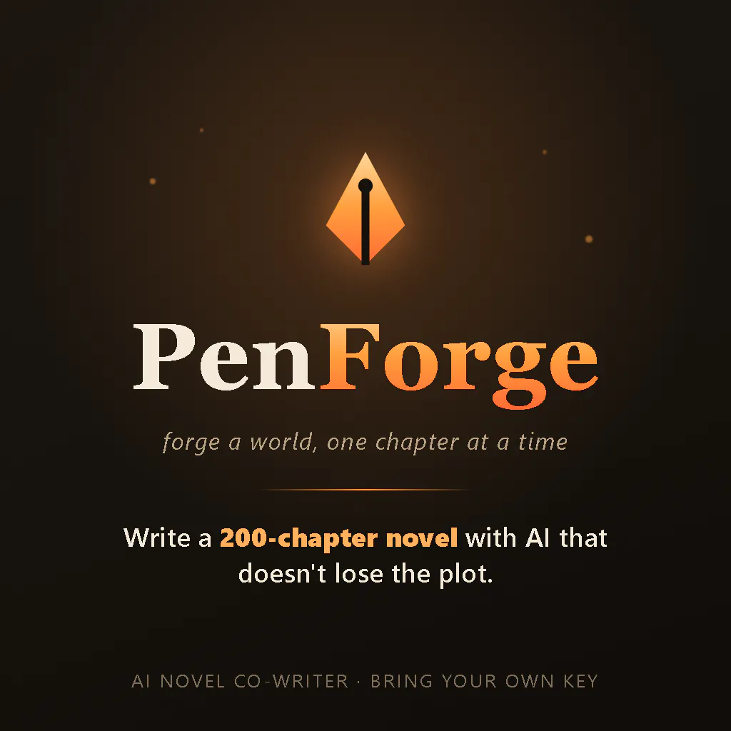 PenForge- Story Intelligence for Writers logo