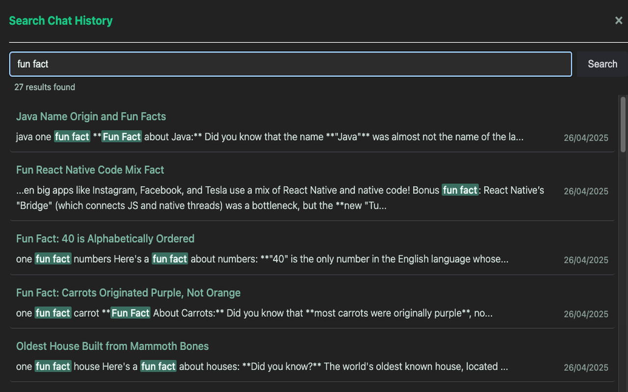 AI Chat Finder (DeepSeek) - Chat Content Search for DeepSeek + More media 2
