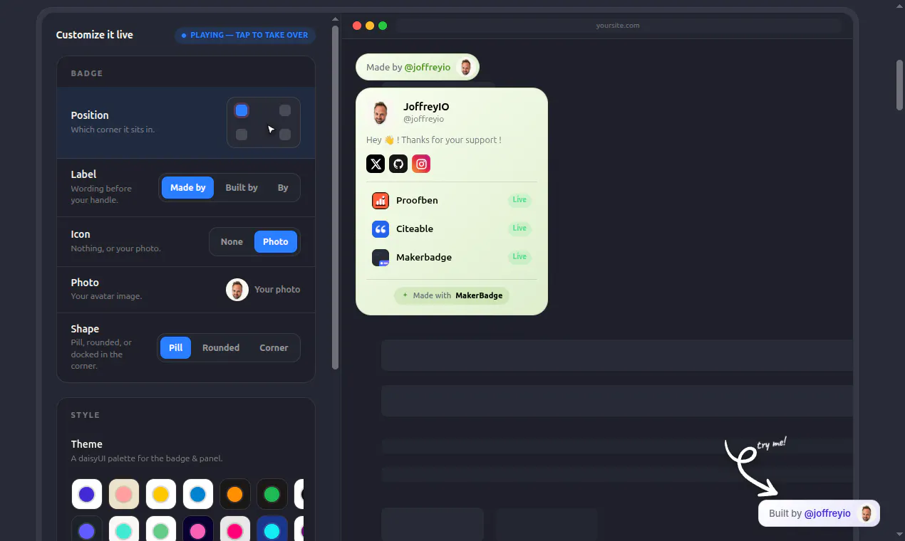 Maker Badge gallery image