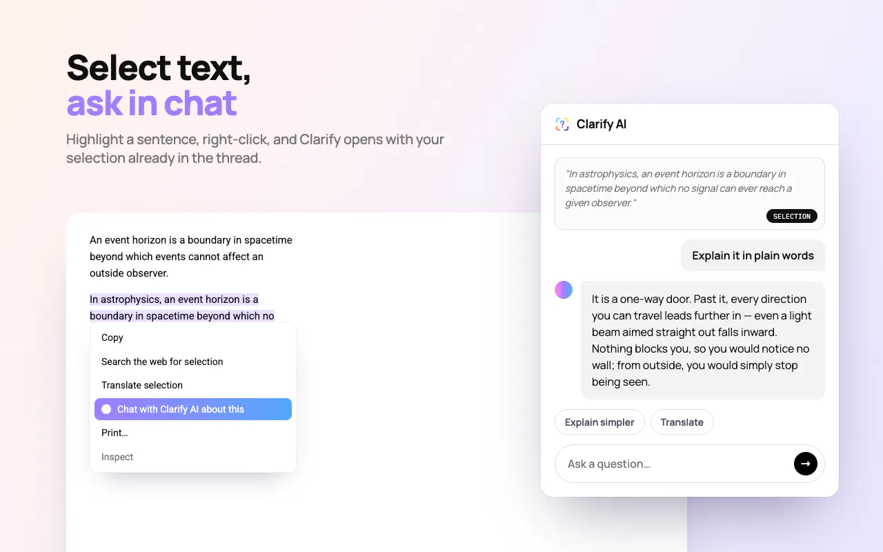 Clarify AI: Screen Answers gallery image
