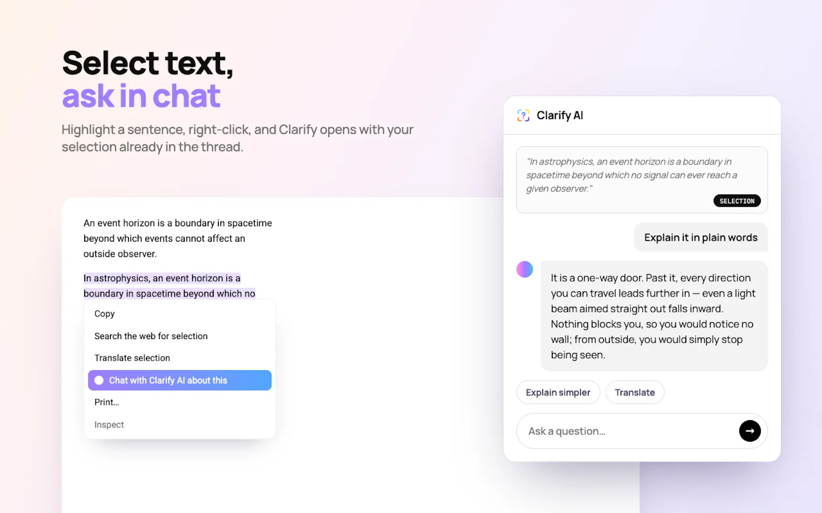 Clarify AI: Screen Answers screenshot 3