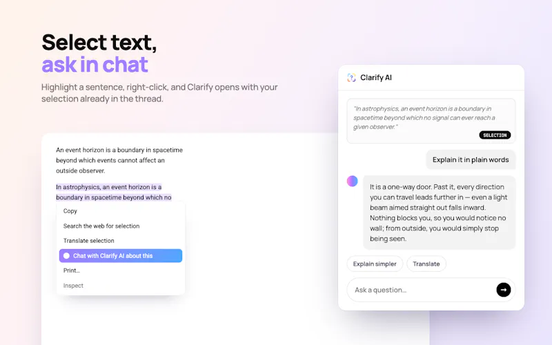 Clarify AI: Screen Answers screenshot 3