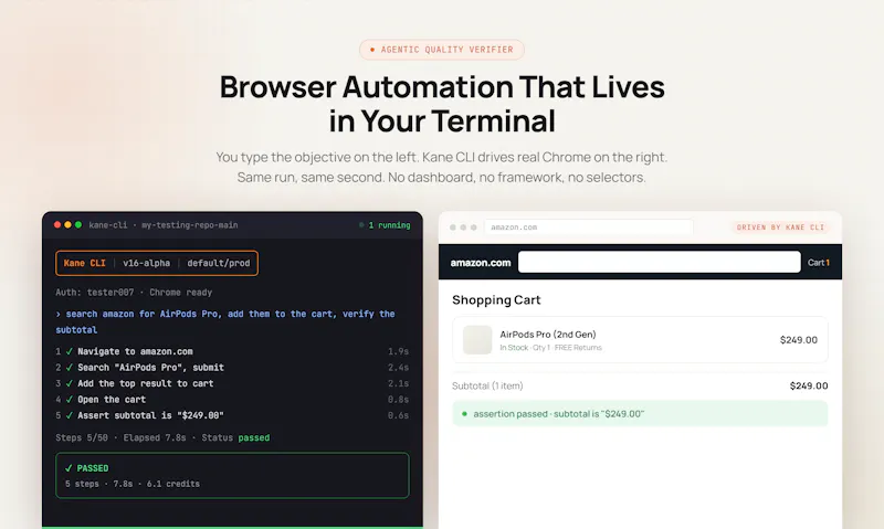 Kane CLI screenshot 2