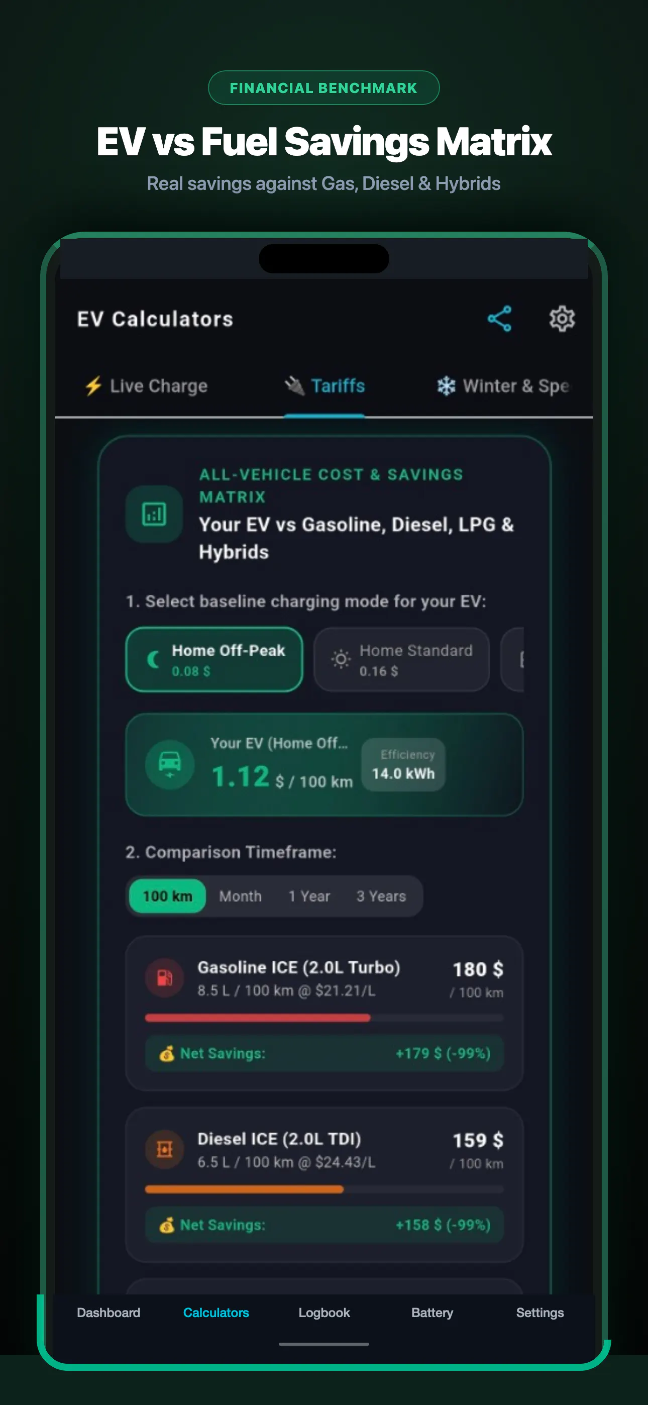 EV Savings: Charging Log gallery image