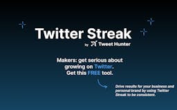 Twitter Streak by Tweet Hunter media 1