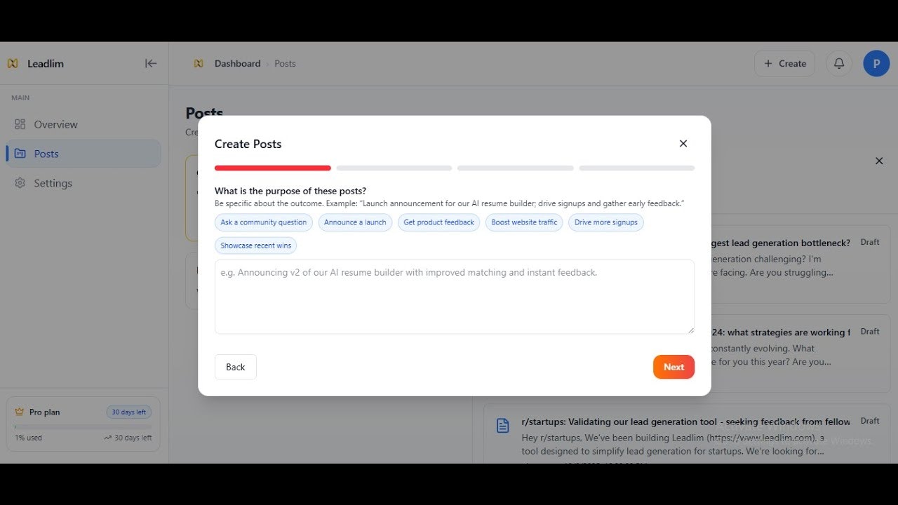 LeadLim AI - Get customers from Reddit gallery image