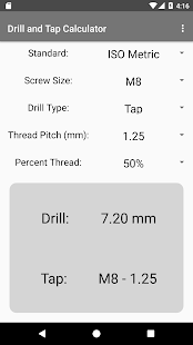 Drill and Tap Calculator gallery image