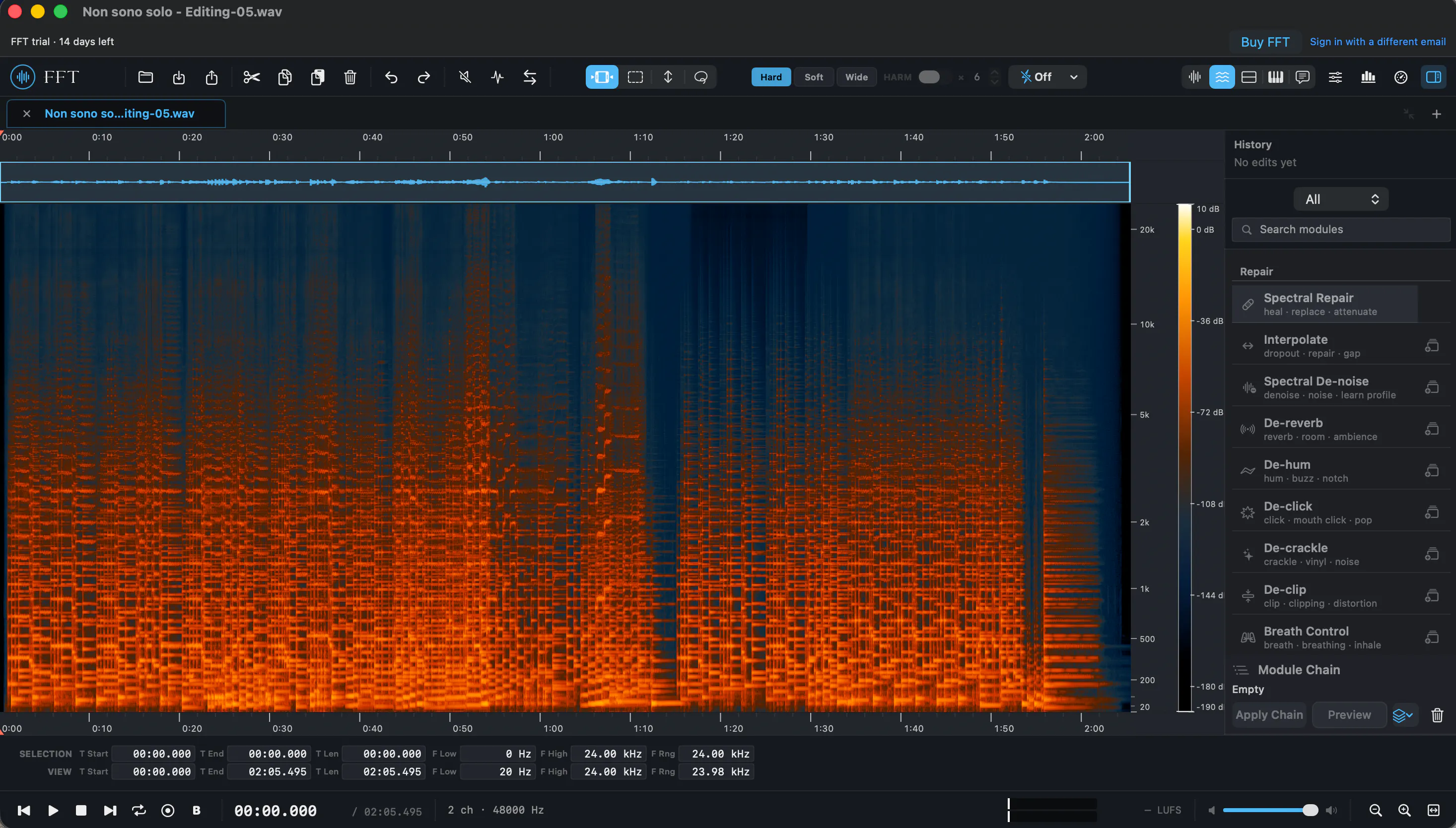 FluffyAudio FFT Spectral Audio Editor gallery image