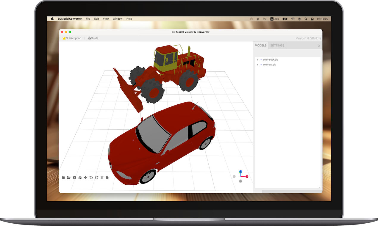 3Dモデルビューアーとコンバーターメディア2