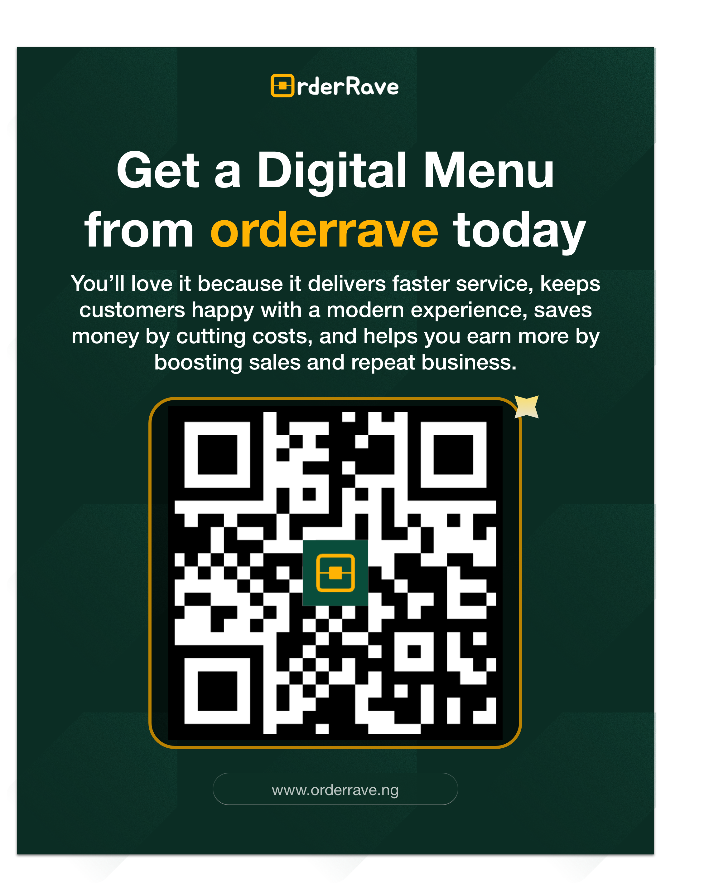 Rave bestellen - QR -Codemenüs für Restaurants, Hotels, Bars und Lounges. Medien 4