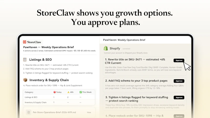 StoreClaw screenshot 4