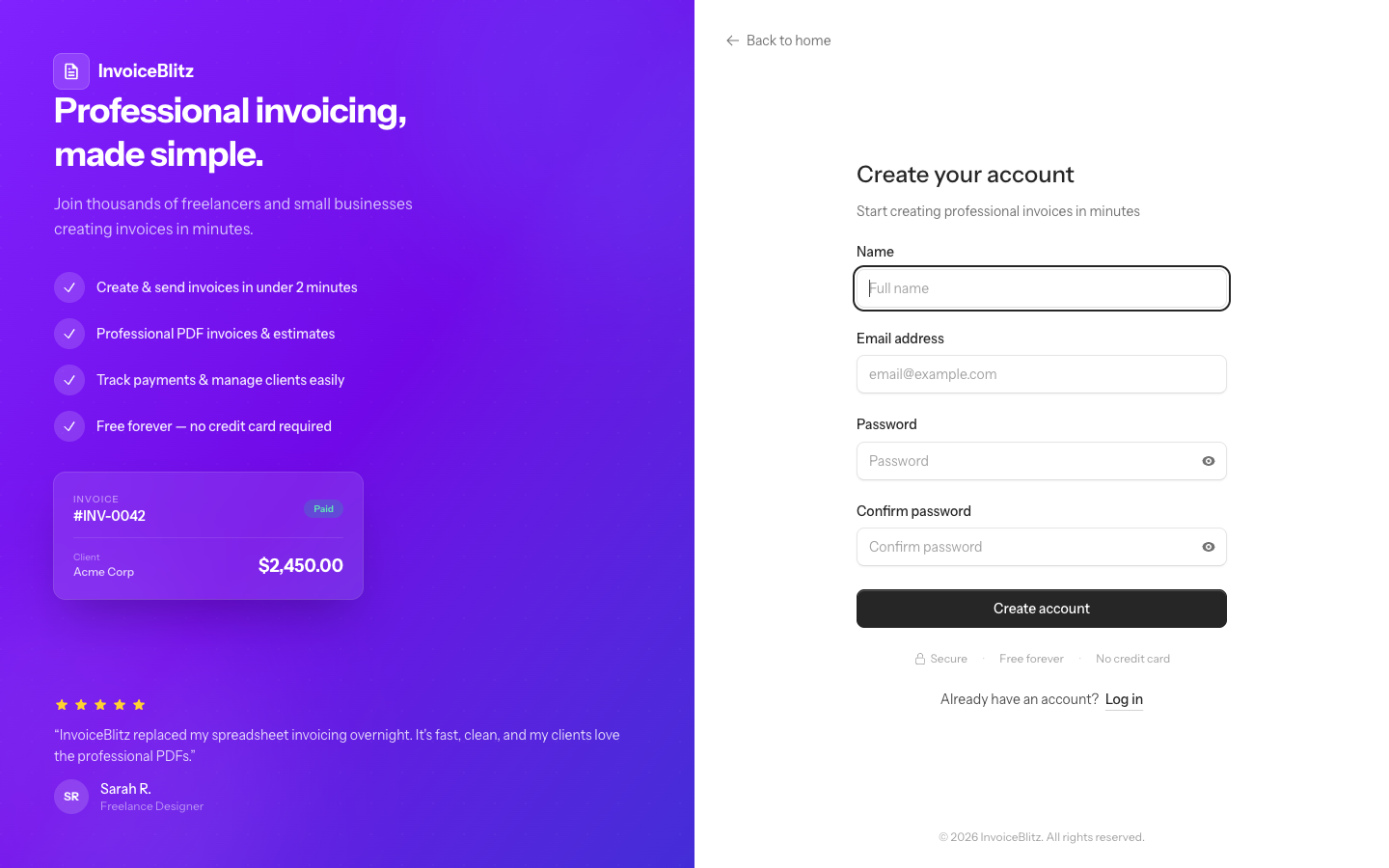 InvoiceBlitz gallery image