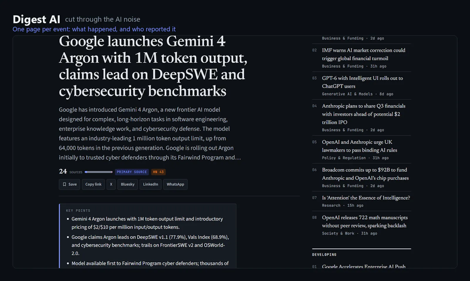 Digest AI screenshot 1