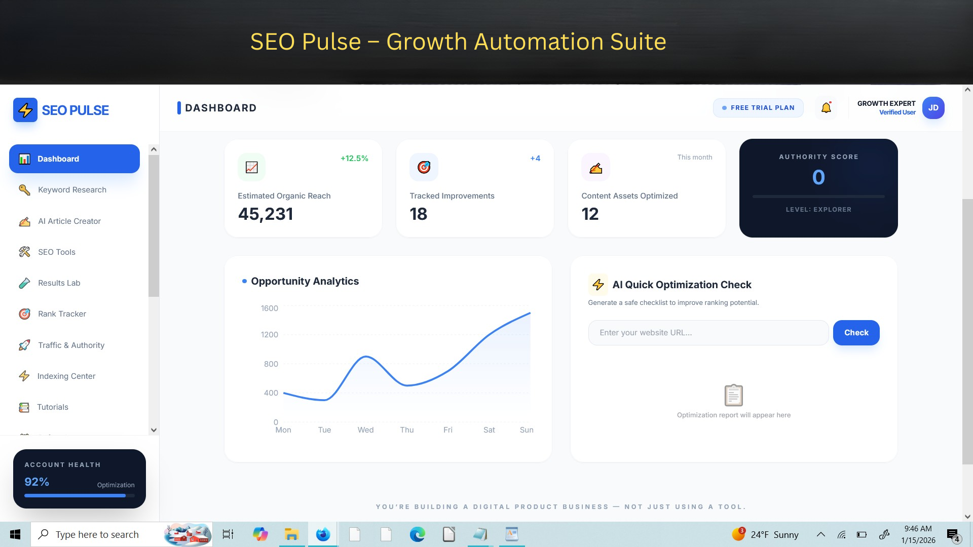 SEO Pulse Pro – Growth Automation Suite logo