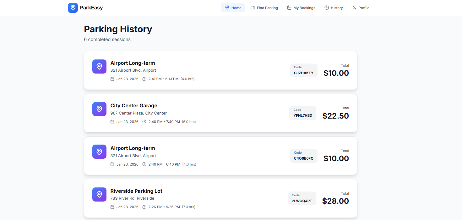 Car Parking App - Screenshot 4 showing product features and functionality