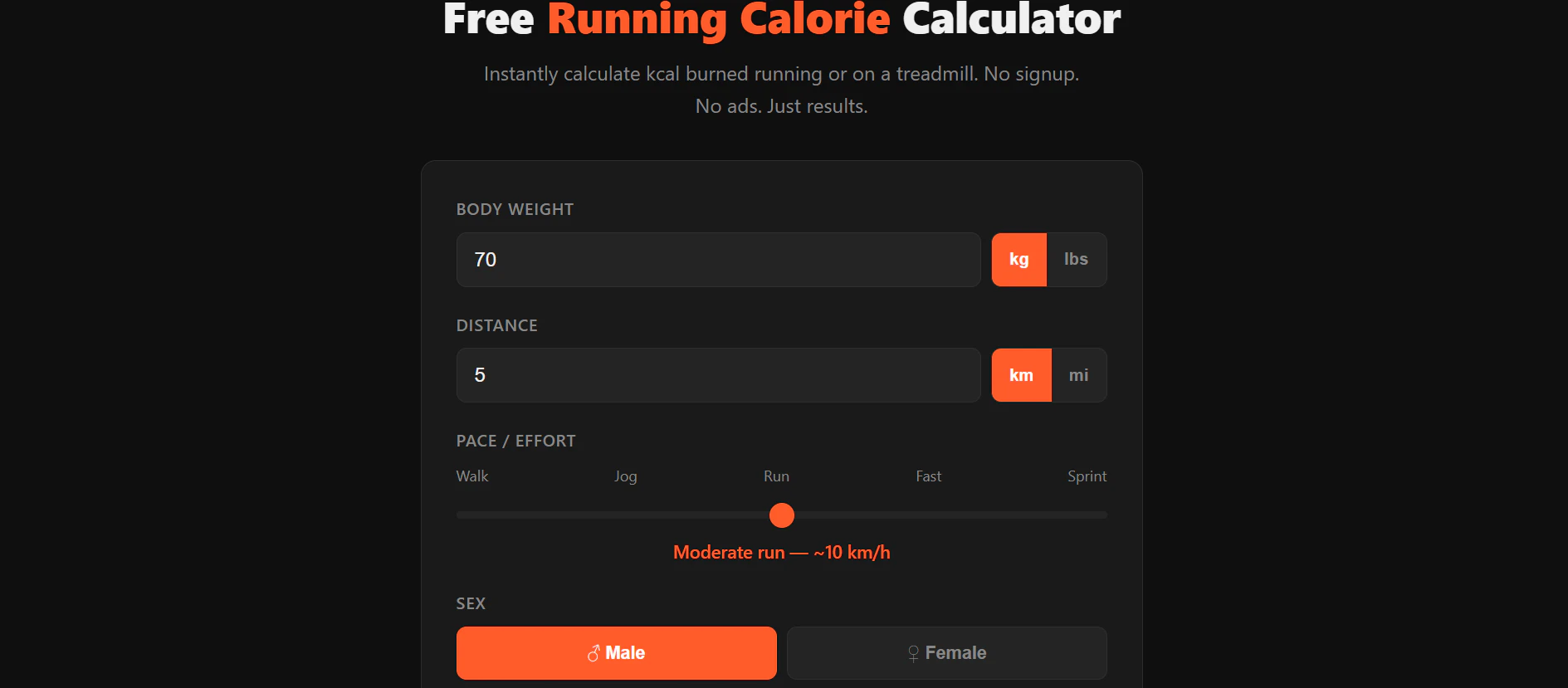 RunKcal — Run Calorie Calculator logo