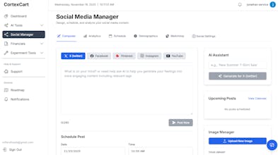 Cortexcart Insight Dashboard Beta 0.9.6 gallery image