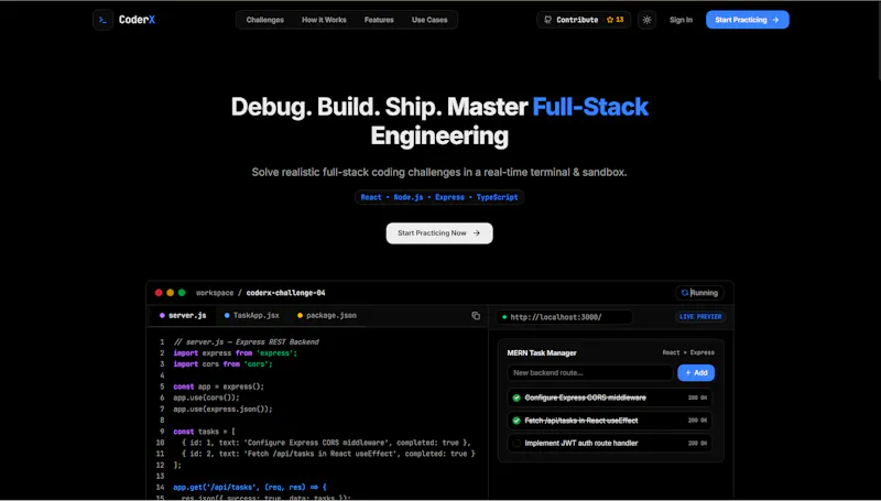 CoderX screenshot 2