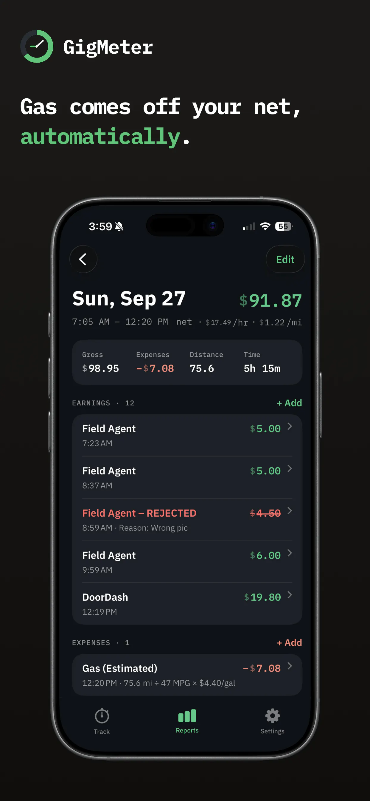 GigMeter - Know what you actually earn gallery image