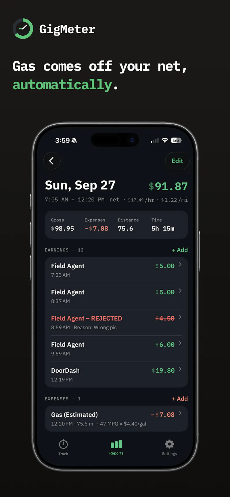 GigMeter - Know what you actually earn screenshot 5