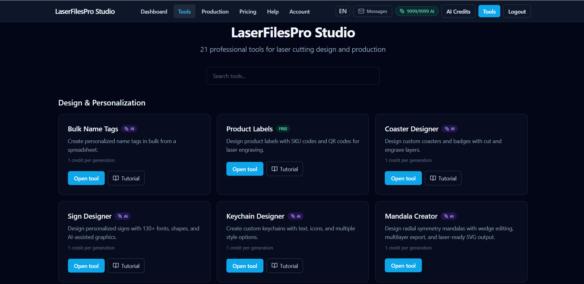 LaserFilesPro Studio - Screenshot 2 showing product features and functionality