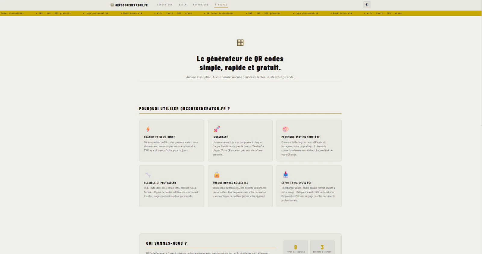 QR Code Generator — qrcodegenerator.fr screenshot 3