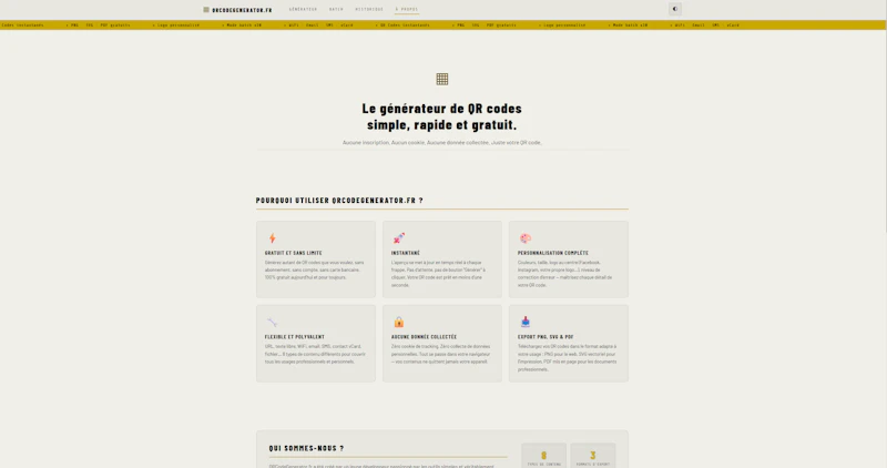 QR Code Generator — qrcodegenerator.fr screenshot 3