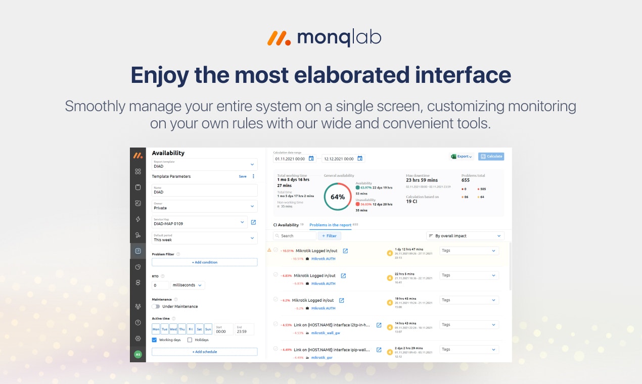 Monq AIOps platform gallery image