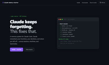 Claude Code Memory Starter Kit gallery image