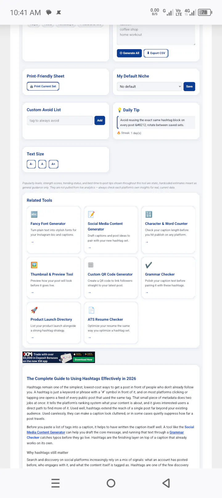 Advance Hashtag Generator Tool gallery image