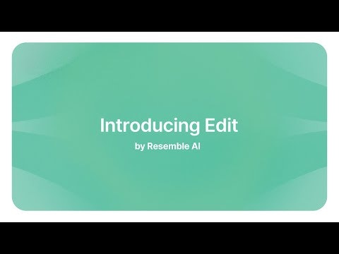 startuptile Edit By Resemble AI-Edit your audio Just like you edit a typo in your document