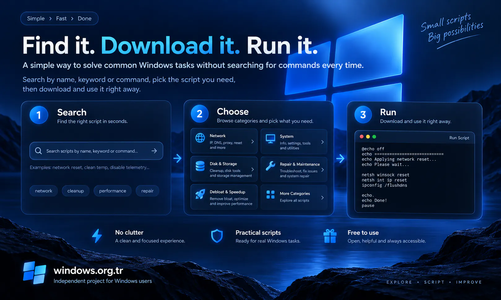 Windows Quick Scripts & Commands gallery image