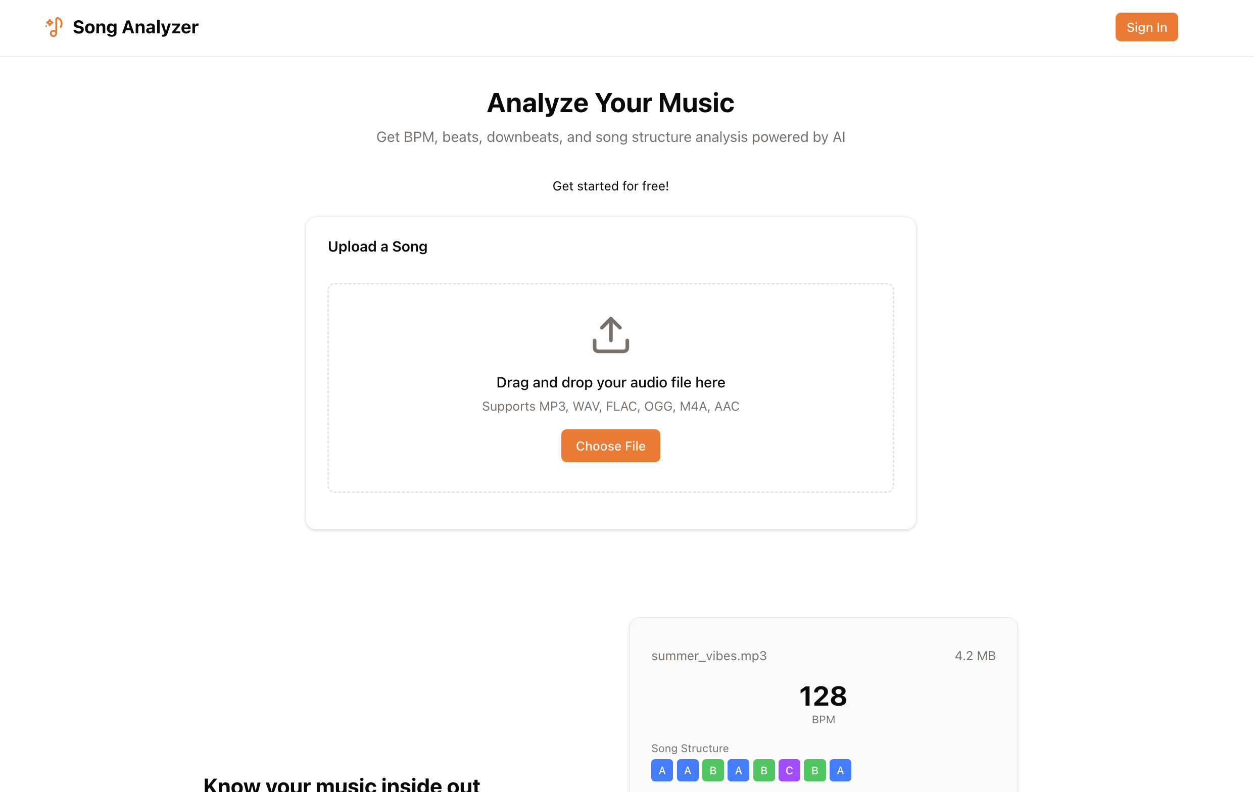 Song Analyzer AI gallery image