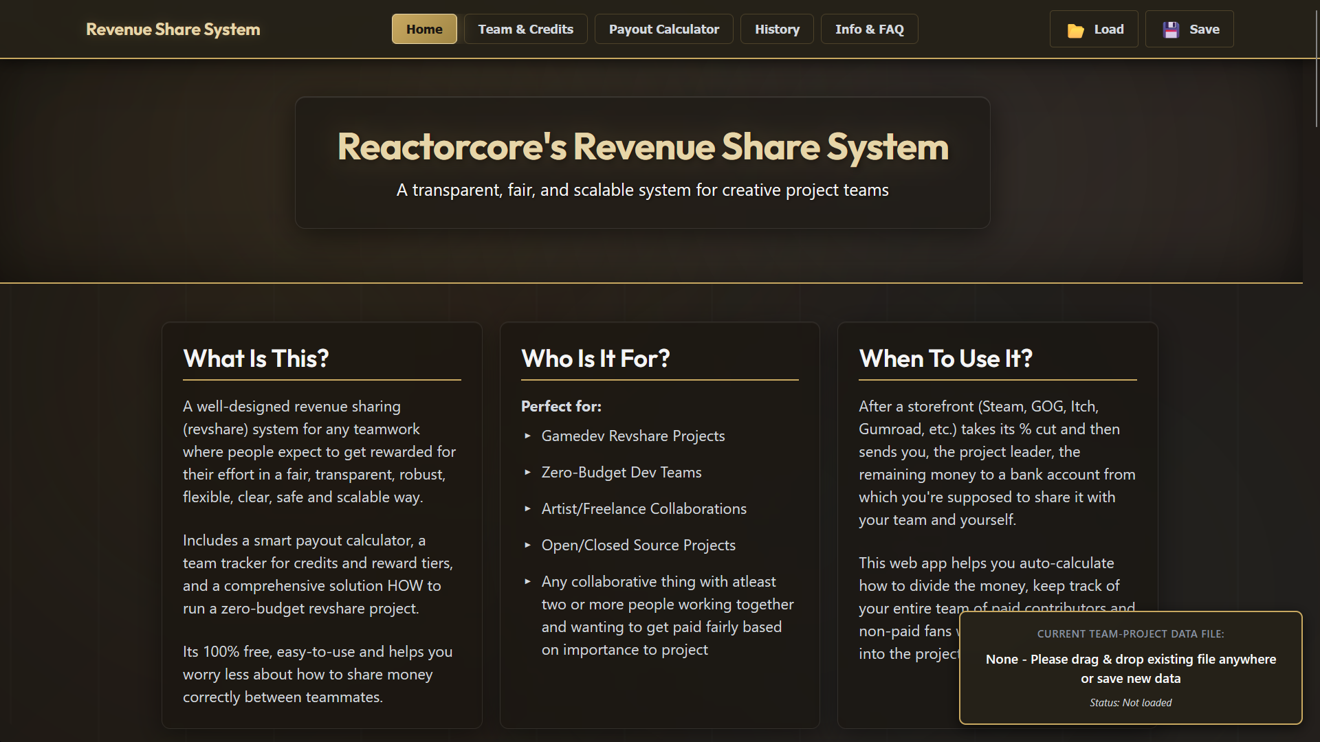 Reactorcore's Revenue Share System gallery image