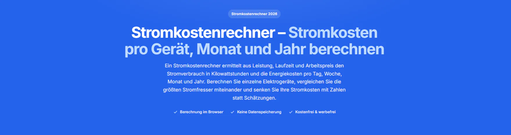 Stromkostenrechners gallery image