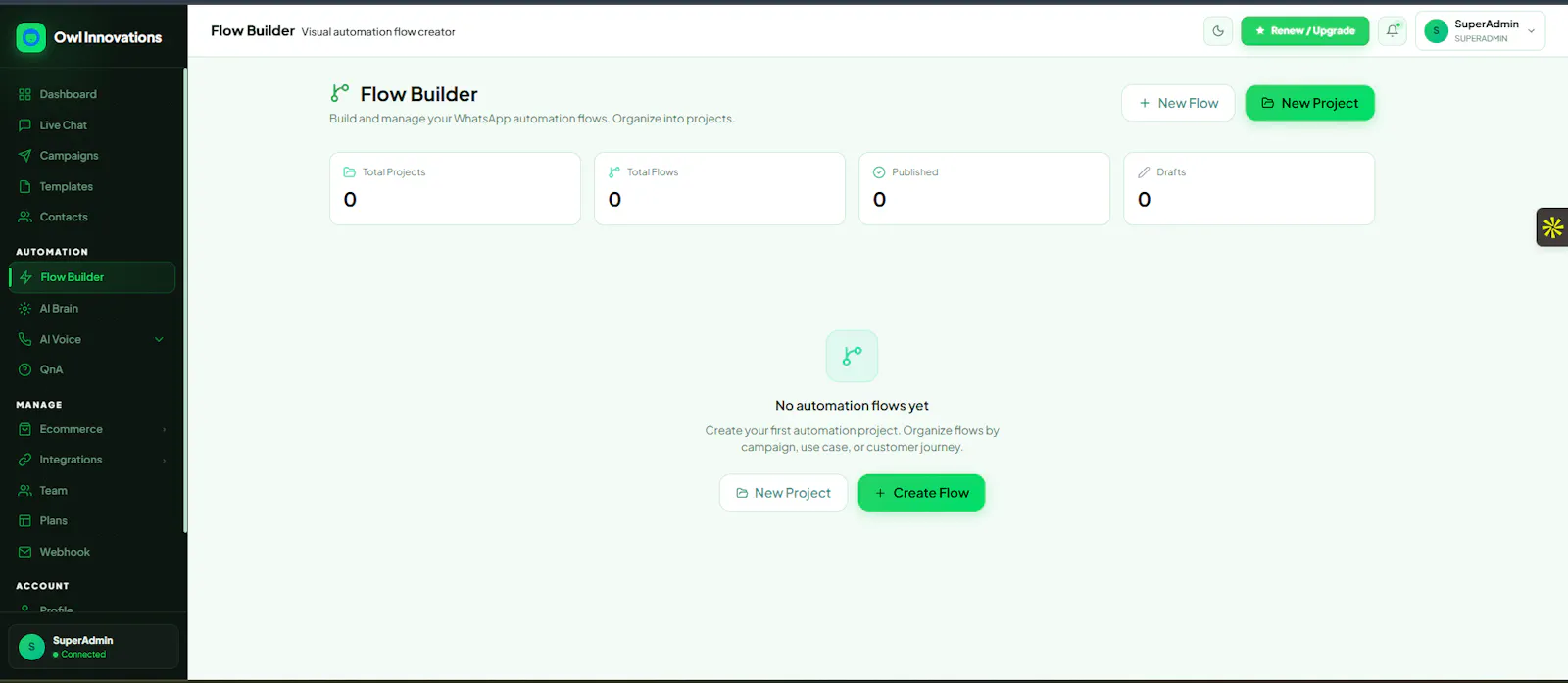 Owl Innovations WhatsApp API screenshot 5