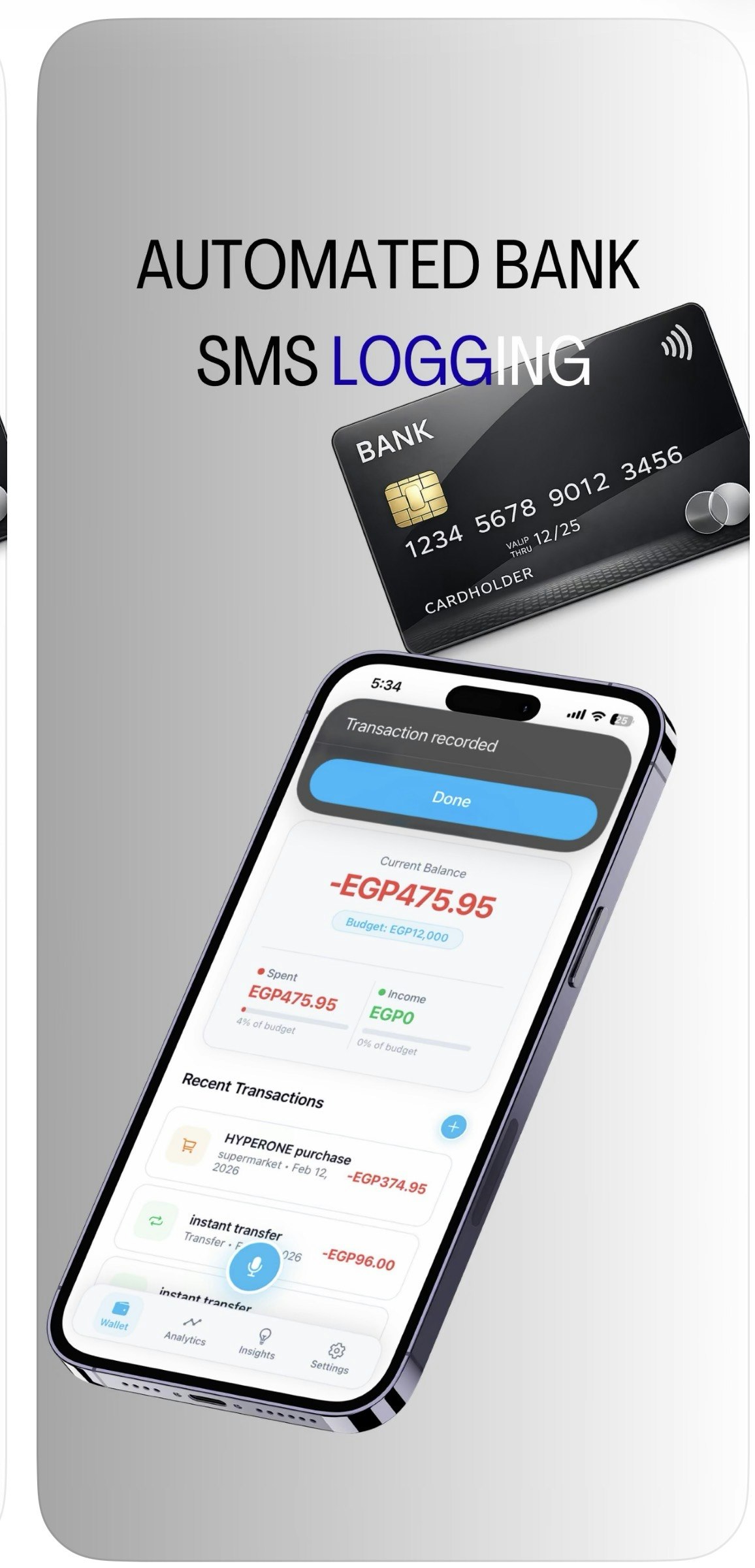 MoneyNotes+  — AI Voice Expense Tracker gallery image