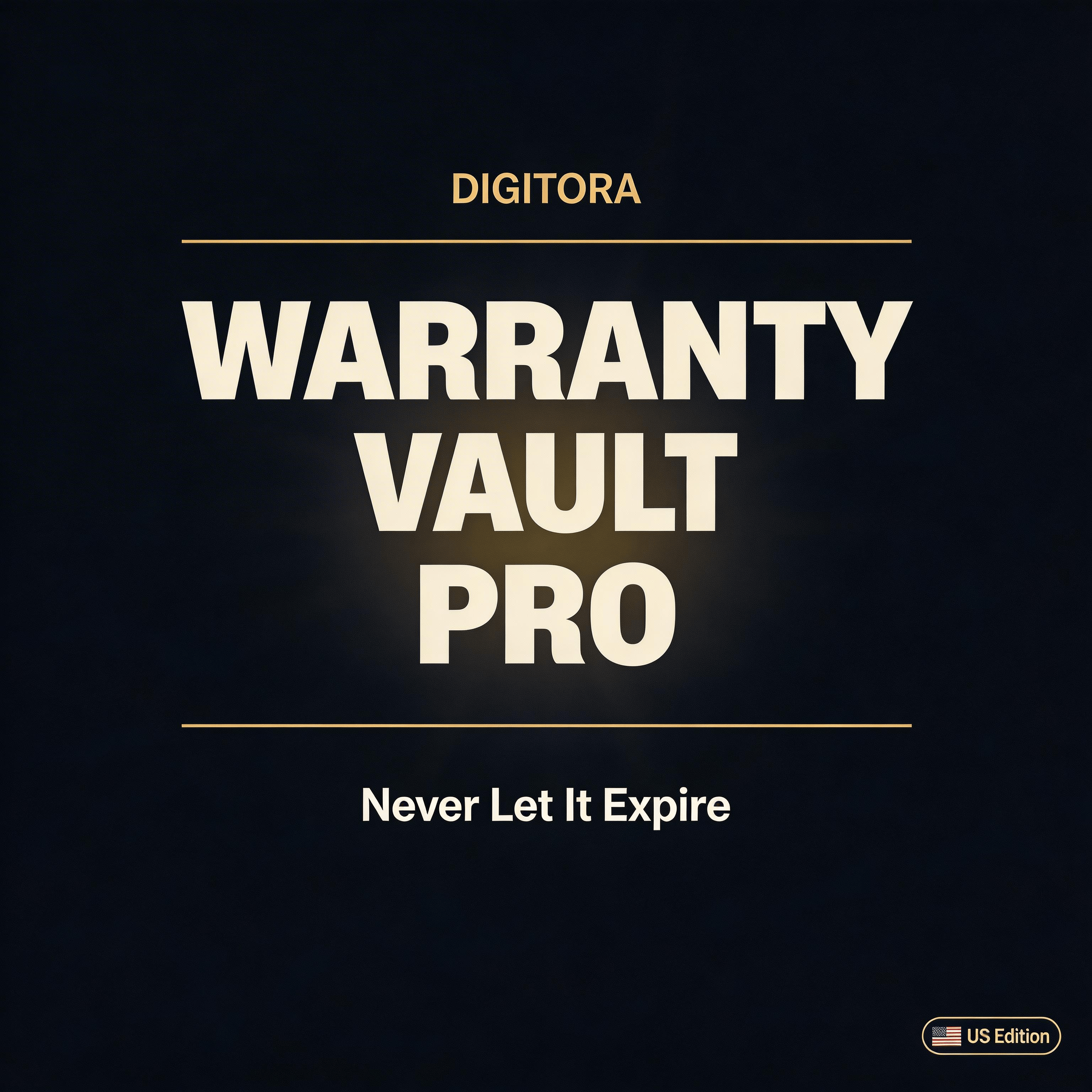 WarrantyVault Pro - Product Hunt launch logo and brand identity