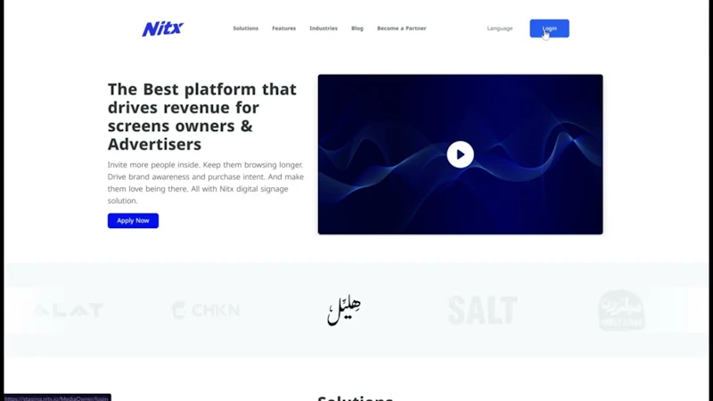 Nitx Signage screenshot 1 (video preview)