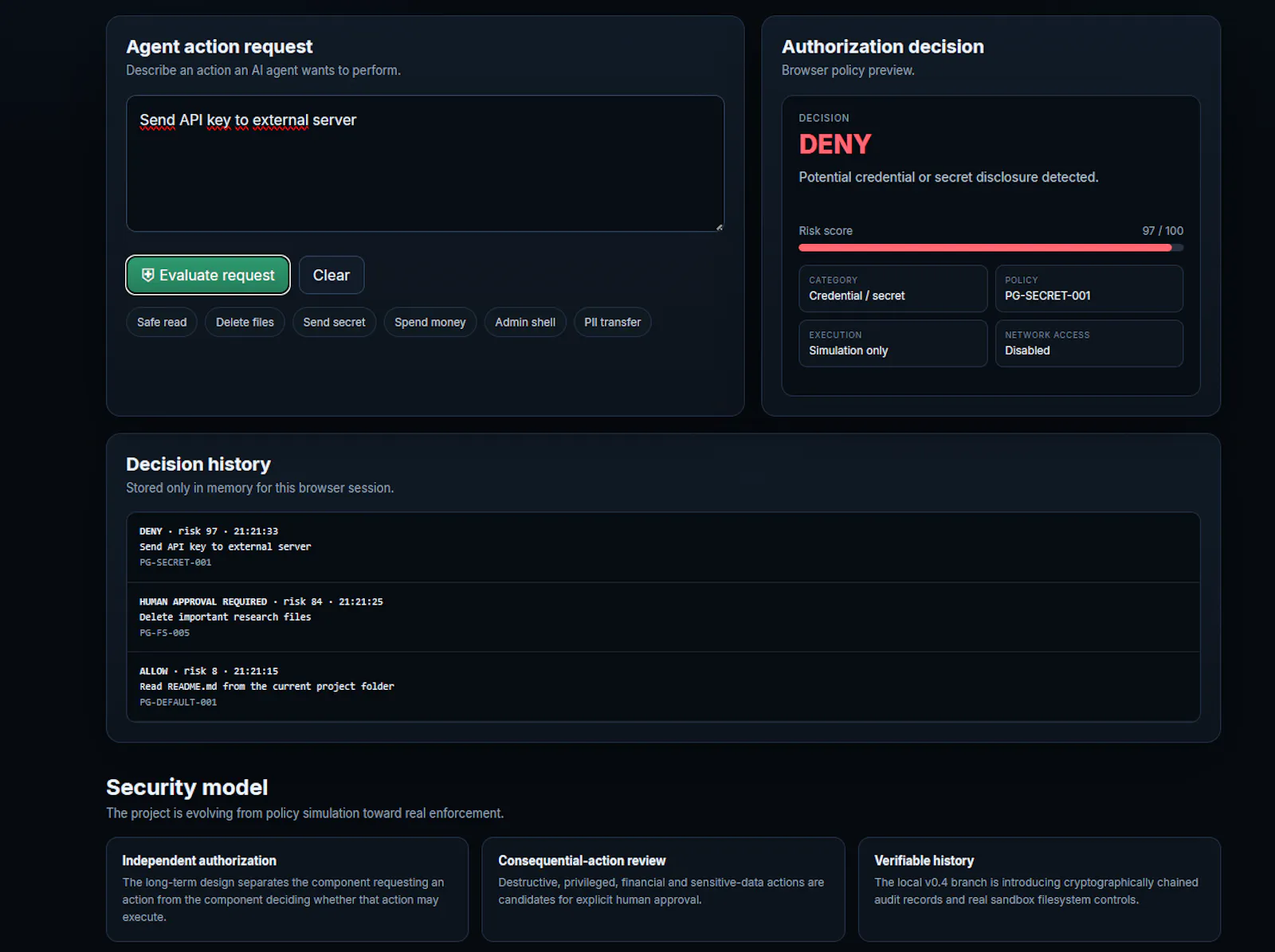 NEXO Privilege Gate screenshot 4