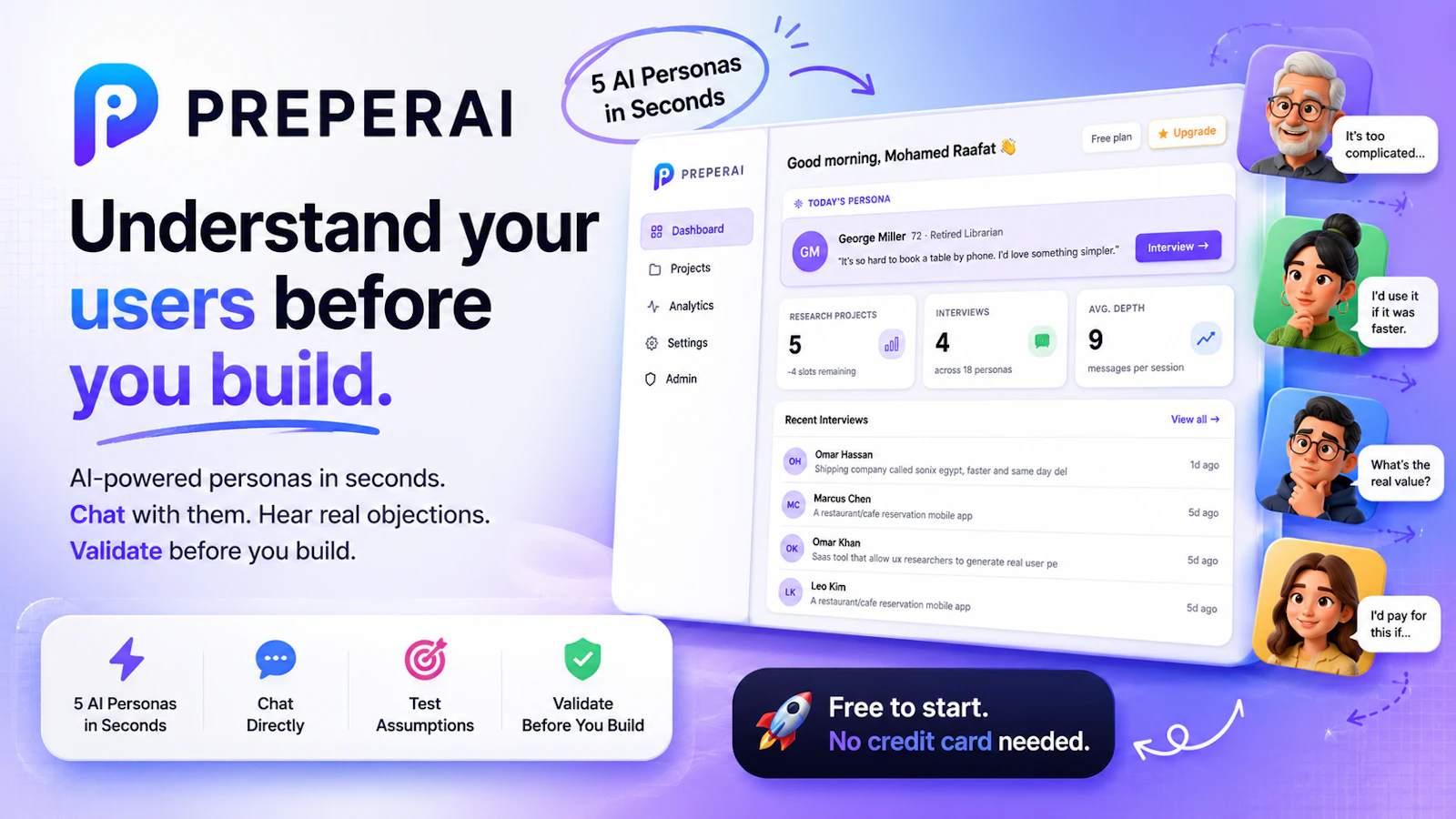 Preperai — Talk to your users screenshot 1