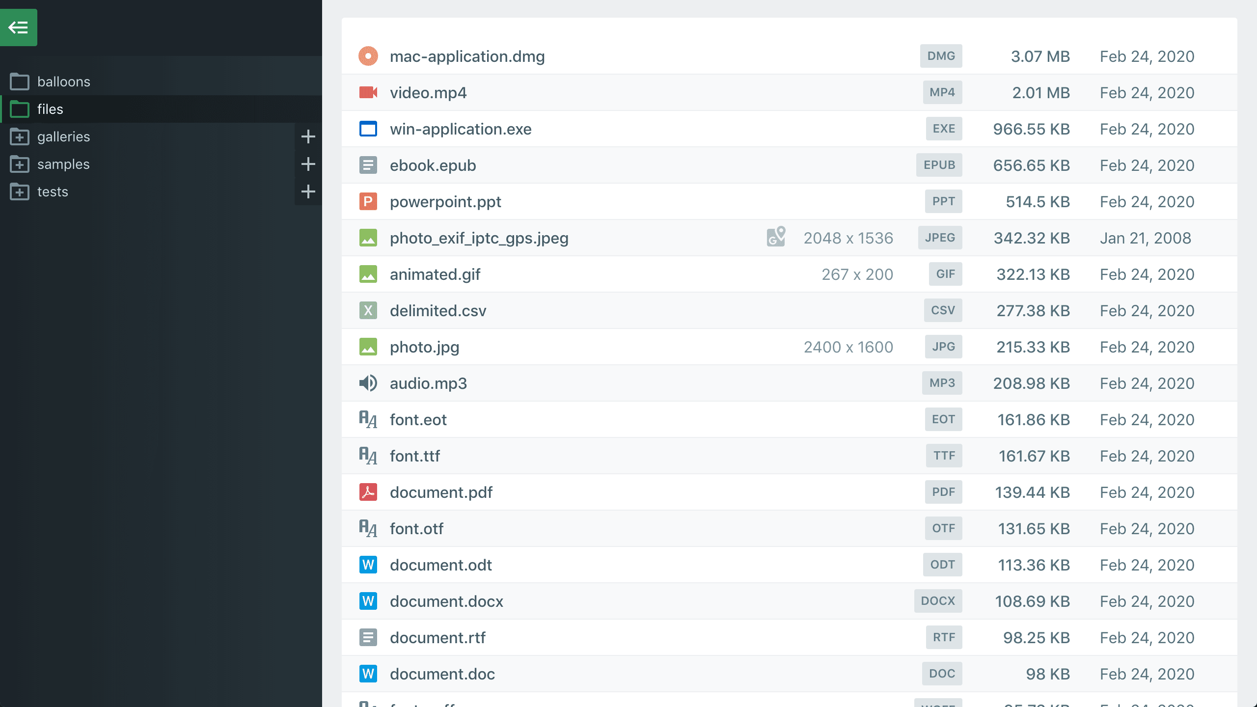 Files App gallery image