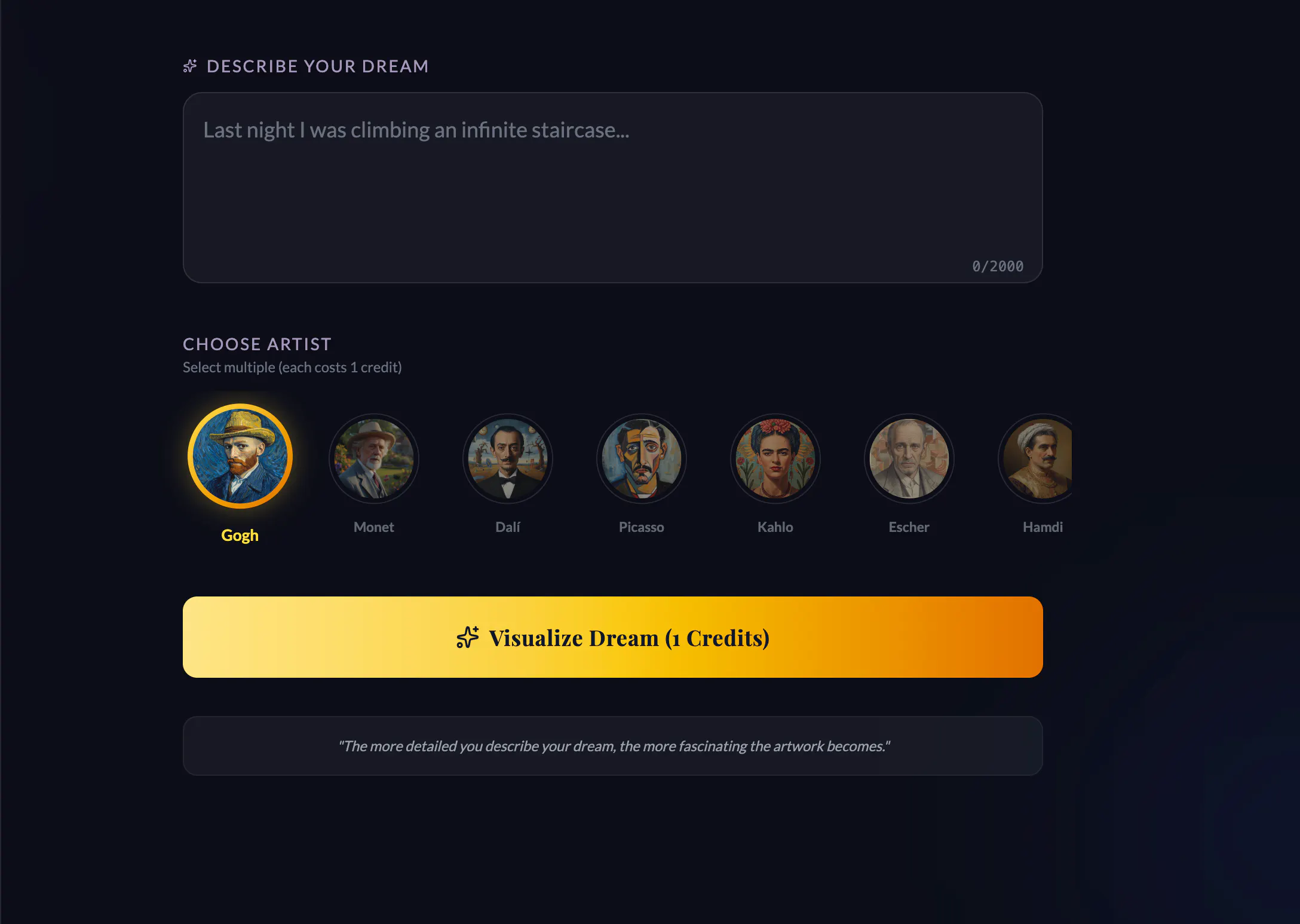 Dreemart AI - Turn Your Dream Into Art gallery image