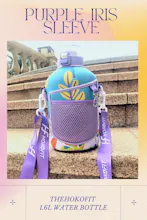 Purple Iris-1.6L-Thehokofit Water Bottle gallery image