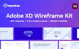 heywires | Adobe XD Wireframe Kit media 1