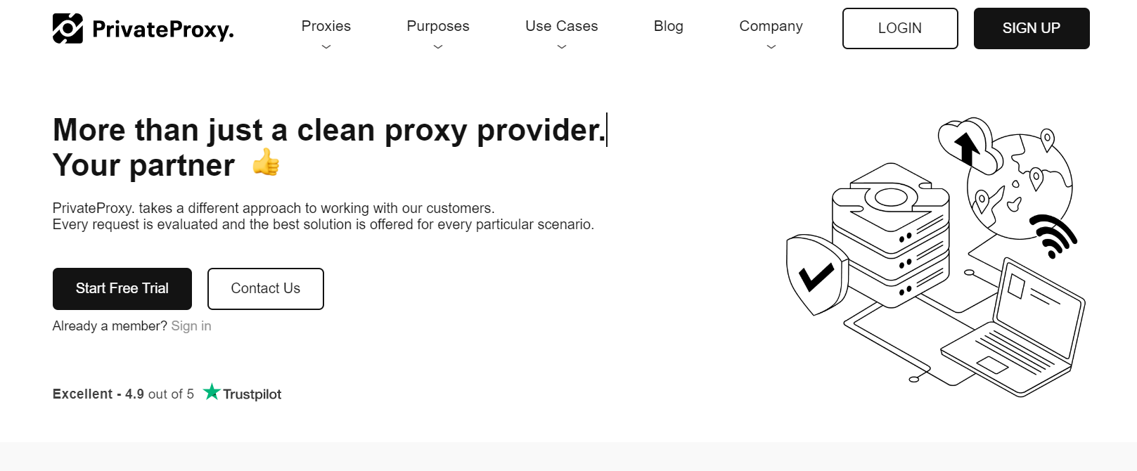 Privé -proxy - Meer dan alleen een schone proxyprovider media 1
