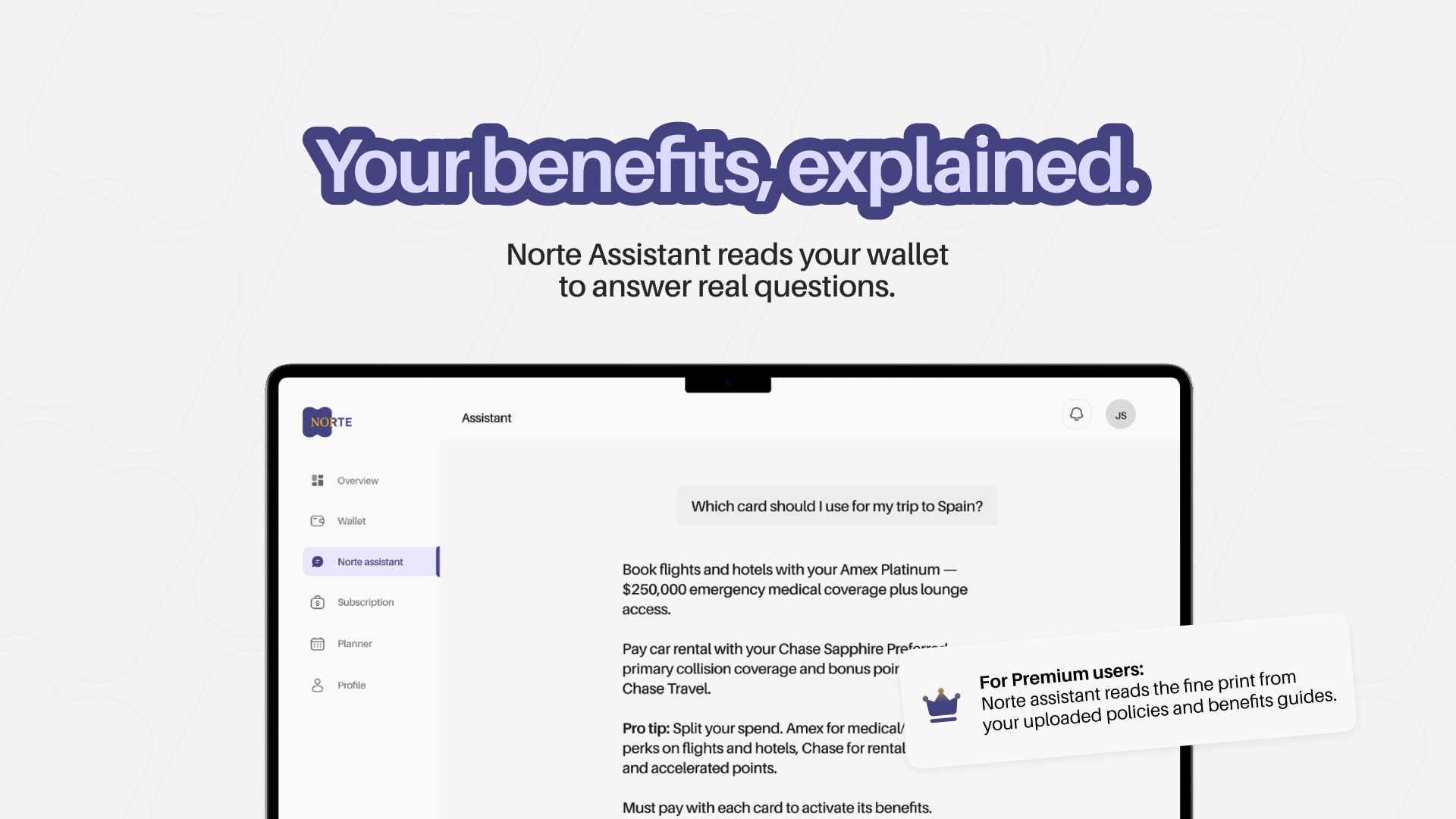 Norte — Your wallet’s benefits brain gallery image