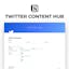 Twitter Content Hub Notion dashboard
